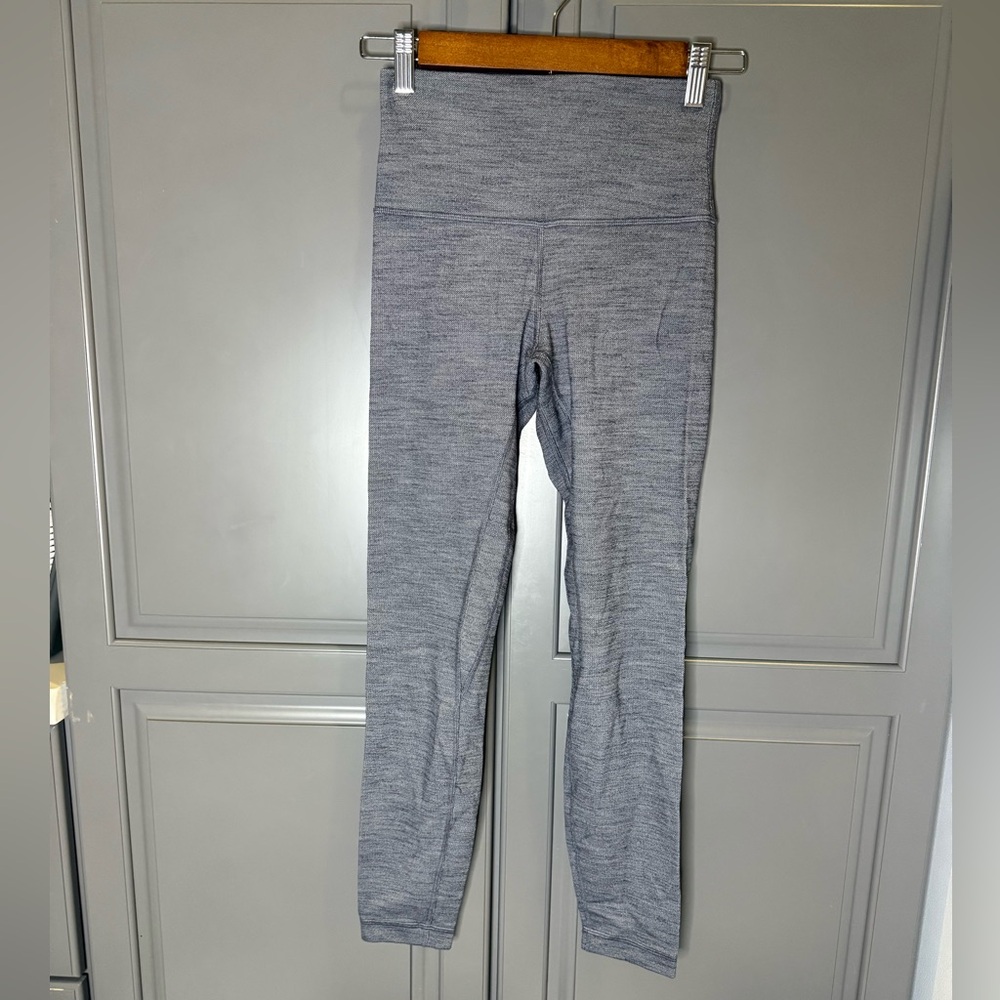Lululemon Align High Rise Pant 25” - lined - like new - weathered graphite grey